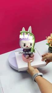 roacrylic พร้อมส่ง กล่องใส่ Labubu Bellflower THE MONSTERS Flower Elves มี 2 แบบให้เลือก ขนาด20x20xสูง30cm.