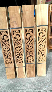 ฉลุระเบียงไม้สัก 4×100(10ชิ้น)