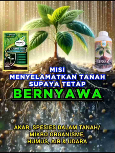 Asam Humat Living Soil 500 gr Organik Booster Pembenah Kesuburan Tanah Pengikat Nutrisi hemat Pupuk