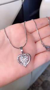 KALUNG TITANIUM SILVER LOVA 45CM ANTI LUNTUR