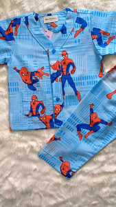 Piyama Anak Laki-laki Usia 1-10 Tahun Bahan Katun Adem Variasi Kerah & Tanpa Kerah