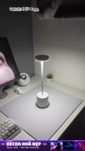 D064 Đèn Bàn LED Cảm Ứng Không Dây Sạc USB – Đèn Decor Tối Giản Cao Cấp Trang Trí Phòng Ngủ Quán Cafe