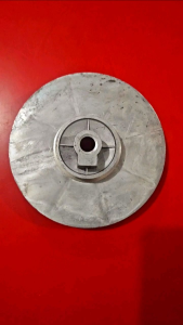 PULLY DINAMO WASH MESIN CUCI POLYTRON ORIGINAL DIAMETER 14CM (ALUMINIUM) LUBANG AS 12MM