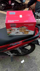 BỘ 3 NỒI ANOD SUNHOUSE SH6634  CAO CẤP ( SIZE 16 - 20 - 24 CM )