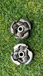 GMQชุดคลัชเกรดA+ มี2แบบ เหล็ก/อลูมิเนียม/3ขามีฐาน/3ขา 3สปริง อย่างดี ใช้ได้กับเครื่องตัดหญ้าได้ทุกยี่ห้อรุ่น 411