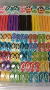 Cokelat karakter lucu bentuk donat mini isi 2 pcs