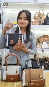 MARIONE - OLIVE tas slempang wanita FREE POUCH