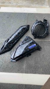 2pcs Beat Deluxe kipas tameng kenalpot - Beat Street 2020-2025 // Tameng knalpot + cover kipas // Honda Beat New