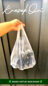 Kantong Plastik Kresek Bening Transparan / HD Bening  Uk 15 24
