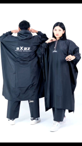 Jas Hujan Axaz Ponco Celana Jumbo Mantel Hujan Kelelawar Bahan Pvc Tebal Elastis Raincoat Premium Dewasa Pria Wanita Mantol Premium Original