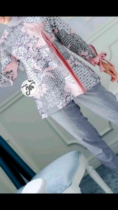 Blouse Batik Cantik Modern Blus Atasan Wanita Seragam Pakaian Kerja Baju Wanita