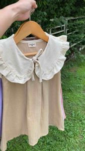 ชุดแม่ลูก ชุดเดรสเด็กผู้หญิง ชุดเดรสแขนกุดเด็ก ผ้าฝ้ายฟอกนุ่มสีไม่ตก (Dolly)