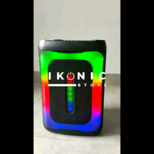 IKONIC Speaker Portable Bluetooth Super Bass F 1288 B LED 6.5 Inch Free Mic FM USB SD Card
