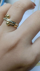 Cincin Titatanium Boba lilit mata 1 layer anti karat/Cincin wanita titanium anti pudar new arrival best seller Rings Stainless 316L