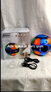 SPEAKER BLUETOOTH WIRELESS PORTABLE LAMPU LED WARNA WARNI SING-E ZQS1212 SUPORT TF CARD FLASHDISK AUX