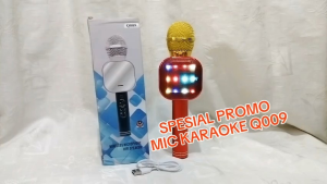 SPEAKER MIC KARAOKE BLUETOOTH Q09 MICROPHONE WIRELESS SMULE