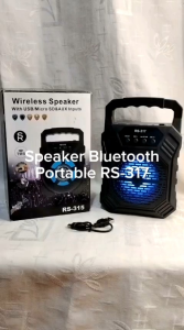 SPEAKER BLUETOOTH WIRELESS PORTABLE RS-312 MENGGUNAKAN MEMORY CARD SUARA BAGUS