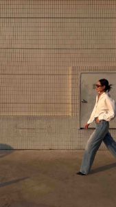 Merlot Urban - The Bottle Jeans กางเกงยีนส์เอวสูง ทรงขากระบอก ผ้ายีนส์ญี่ปุ่น 14oz