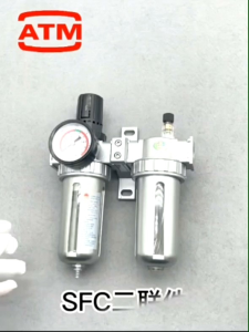 PNEUMATIC COMPRESSED AIR COMPRESSOR FILTER REGULATOR LUBRICATOR AIR PRESSURE CONTROL WATER OIL SEPARATOR SFC200 SFC300 SFC400 SFR200 SFR300 SFR400