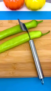 pisau pengeruk biji cabe lare Stainless