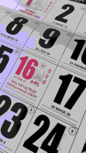 Kalender Dinding Nasional Tahun 2026 Uk Jumbo (63cm x 50cm)