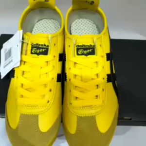 Ontska Tiger Lace Casual Shoes: Yellow
