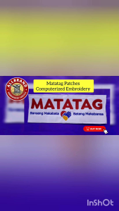 Matatag logo Patches Computerized Embroidery