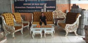 (WAJIB BACA DESKRIPSI) KURSI TAMU RAFFI AHMAD KAYU JATI FINISHING MEJA RUANG INTERIOR MEWAH ELEGAN MODERN UKIR MURAH TATANING FURNITURES JEPARA