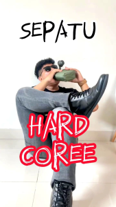 High All Black - Sepatu Sneakers Boots Pria Trendy Kekinian Style Casual Terbaik Pantofel