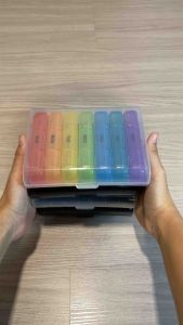 พร้อมส่ง | ตลับยา กล่องยา 7 วัน แยกตามวัน 3 เวลา เช้า กลางวัน เย็น แบบพกพา Pill Box