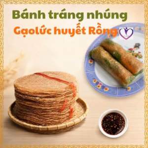 Bánh tráng nhúng gạo lức dùng nướng hoặc chiên giòn lâu dinh dưỡng cao phù hợp ăn kiêng ăn chay -BigLove