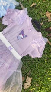 ABCKIDS Girls Princess Sleeves Shirt and Balloon Skirt Top and Skirt SET Cute OOTD Kuromi MyMelody