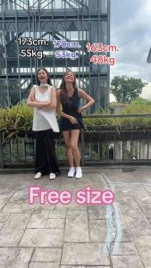 A7 ชุดมินิเดรชสีขาว ฟรีไซด์ มีเชือกผูกเอว/คอ/ผม ผูกได้หมดนะคะ