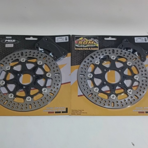 DISC BRAKE MIO /PIRINGAN CAKRAM DEPAN VARIASI MOS BLACK BULAT MODEL KTC SIZE 260MM PLUS BREKET DAN BAUT PNP MIO J LUBANG ( MIO M3- MIO Z- MIO SOUL GT-FINO 125 GRAND) & MIO SOUL LUBANG 4 ( MIO SMILE - XEON - FINO KARBU)