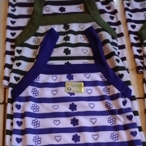 6pcs Kaos dalam Untuk Anak Perempuan Singlet Anak Perempuan Terbaru Motif Karakter Ukuran M dan L