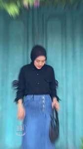 Rok Rebeca Jeans - Rok Jeans Belah Samping - Rok Denim Kekinian