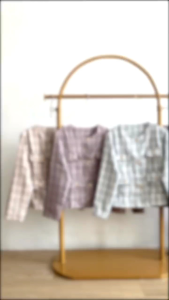 Baju Atasan Eloma Blazer Bahan Tweed LD 100cm PJ 50cm ( Bisa COD )