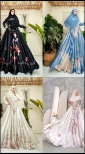 (9) SARKIS BIRICIK Baju Gamis Syari Shimer Muslimah Biricik Series 2 By Sarkis. Nazra Sha