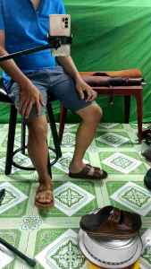 Dép da nam quai ngang cao cấp QNMS25 đế mát-xa thoáng khí ôm chân cực êm