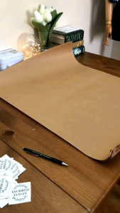 Combo 10 tờ giấy kraft gói quà KT 70x100cm kèm dây bố và tem