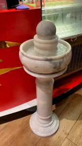 ชุดหินหมุน หินกลิ้ง หินหมุนเสริมฮวงจุ้ย ผลิตจากหินอ่อนแท้