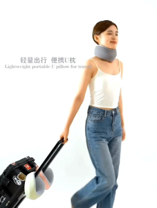 OHHDEER Neck Pillow To Prevent Bowing U-shaped Pillow Fixed Cervical Spine Neck Supoort Neck Brace 护颈枕防低头U形枕