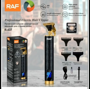 Original RAF HIGH QUALITY R.437 Zero Adjustable Professional Chargeable Hair trimmer/Shaver