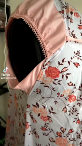 Telekung Arafah Corak Bunga Dewasa