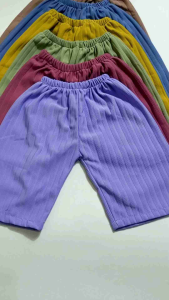 Paket 3 PCS Celana Pendek Anak Perempuan Bahan Knit Hornet Kolor