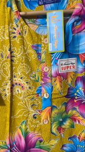 DASTER JUMBO LENGAN PENDEK LD 140 CM ORIGINAL BATIK KENCANA UNGU L3 SUPER LABEL BIRU MOTIF BUNGA RANDOM BUSUI BUMIL 4KANCING DEPAN AKTIF / BAJU TIDUR PIYAMA PAKAIAN SANTAI IBU SUPER JUMBO KATUN RAYON PREMIUM ADEM & NYAMAN DIPAKAI GROSIR PROMO MURAH COD