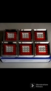 1 Pair(2 Pcs) - R/E 3 SLOTTED TAIL LIGHT ASSEMBLY 24V (60cm x 22cm)
