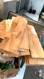 gỗ ghép cao su làm bàn kệ giá sách 60x120x18mm