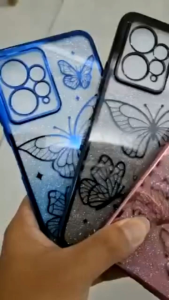 Daftar Casing TPU untuk Infinix Smart 9, Smart 8, Smart 8 Pro, Hot 40i, Note 30 & 4G Note 30 Pro - Casing TPU Gold Chrome Butterfly