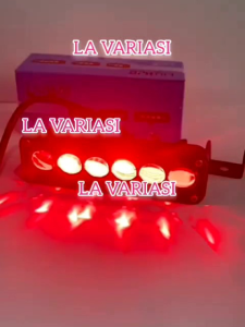 Lampu Tembak Laser LED 6 Mata Laser Devil Merah Liu HJG